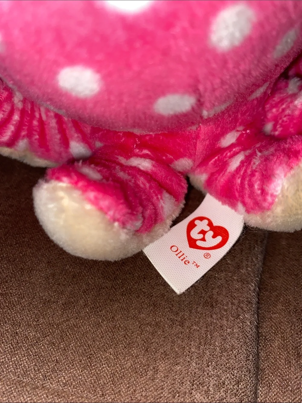Ty Pink Octopus Plush Duo with Blue & Cream Accents